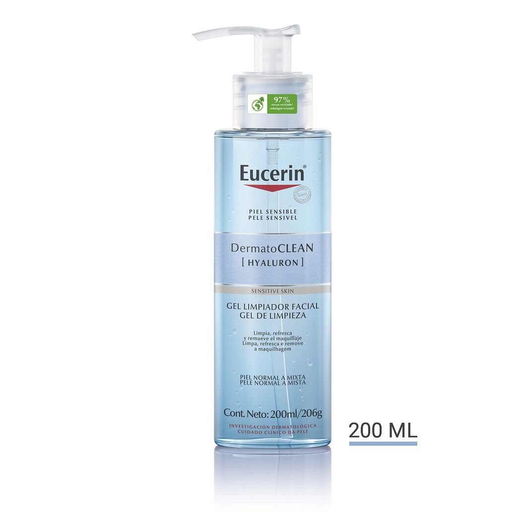 Eucerin DermatoCLEAN Gel Limpiador Facial Piel Normal a Mixta 200ml