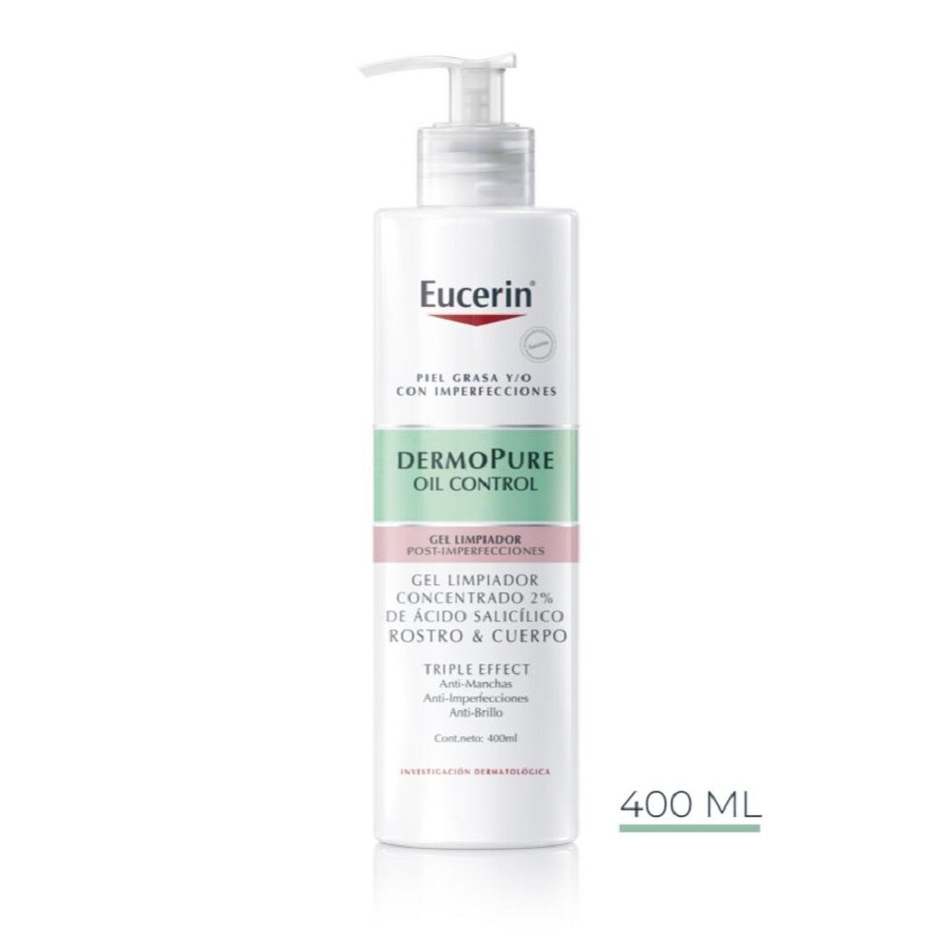 Eucerin Dermopure Triple Effect Gel Limpiador 400ml