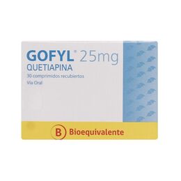 Gofyl (B) Quetiapina 25mg 30 Comprimidos Recubiertos