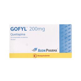 GOFYL (B) Quetiapina 200mg 30 Comprimidos Recubiertos