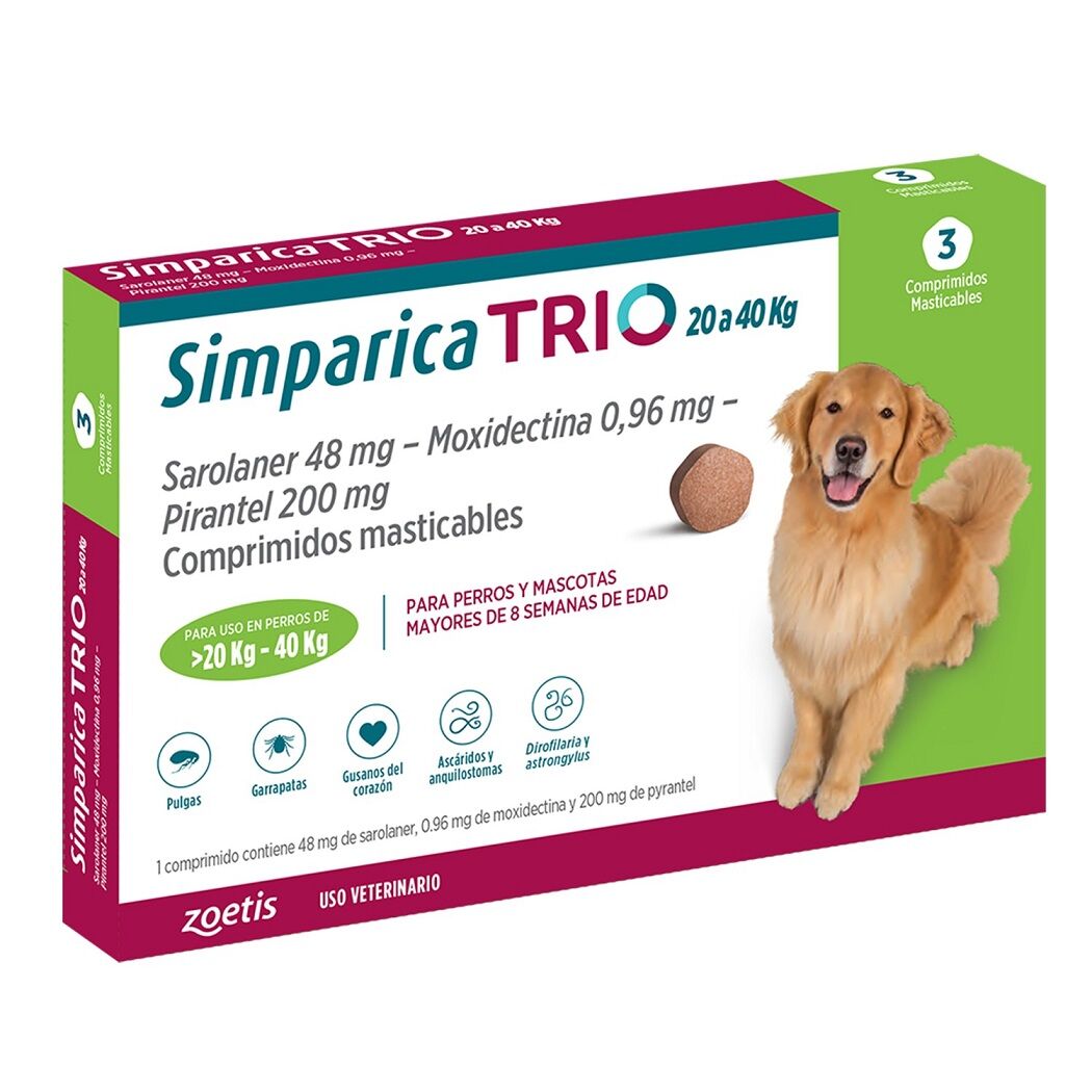 Simparica Trio 20-40kg 3 Comprimidos