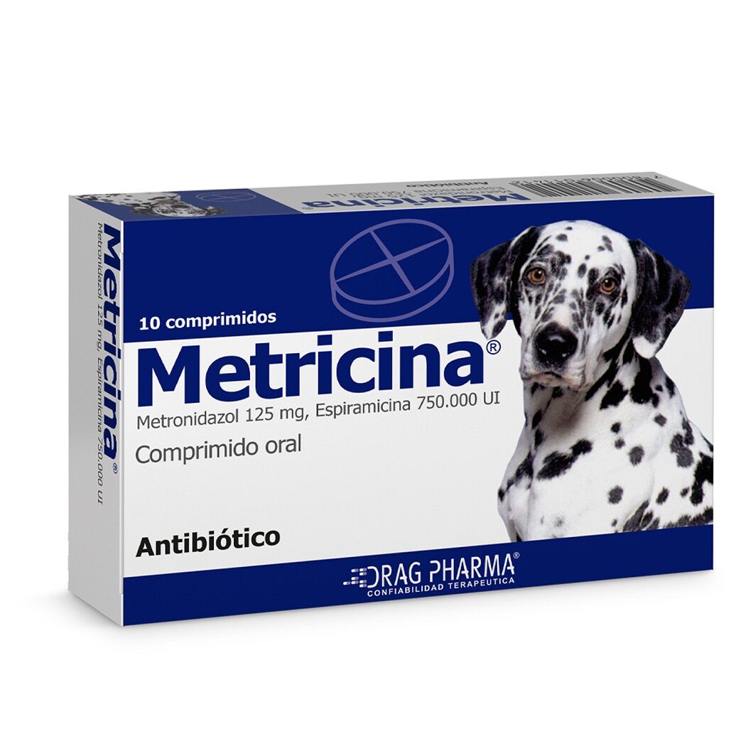 Metricina Metronidazol-Espiramicina 10 Comprimidos