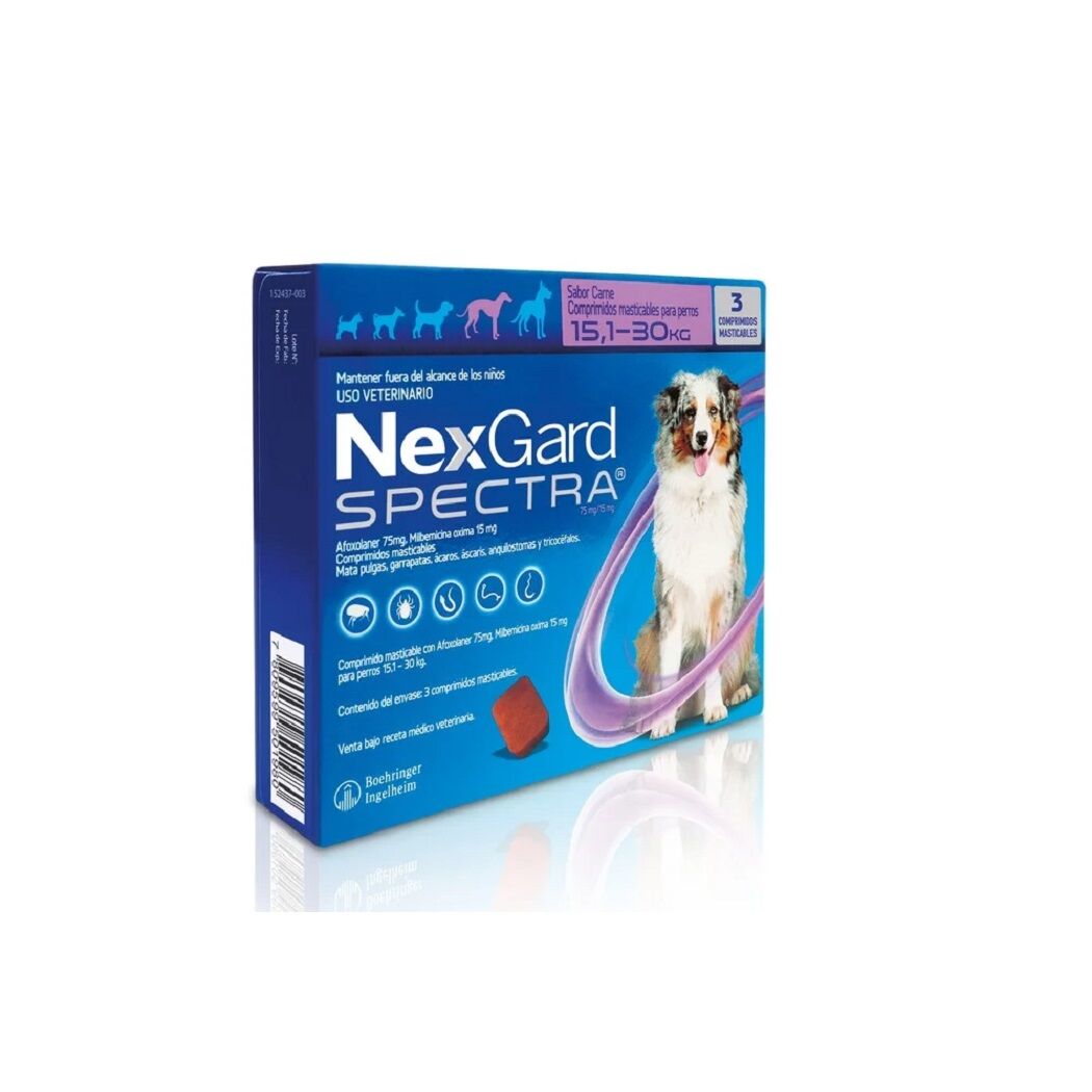 Nexgard Spectra 15.1-30kg 3 Comprimidos Masticables