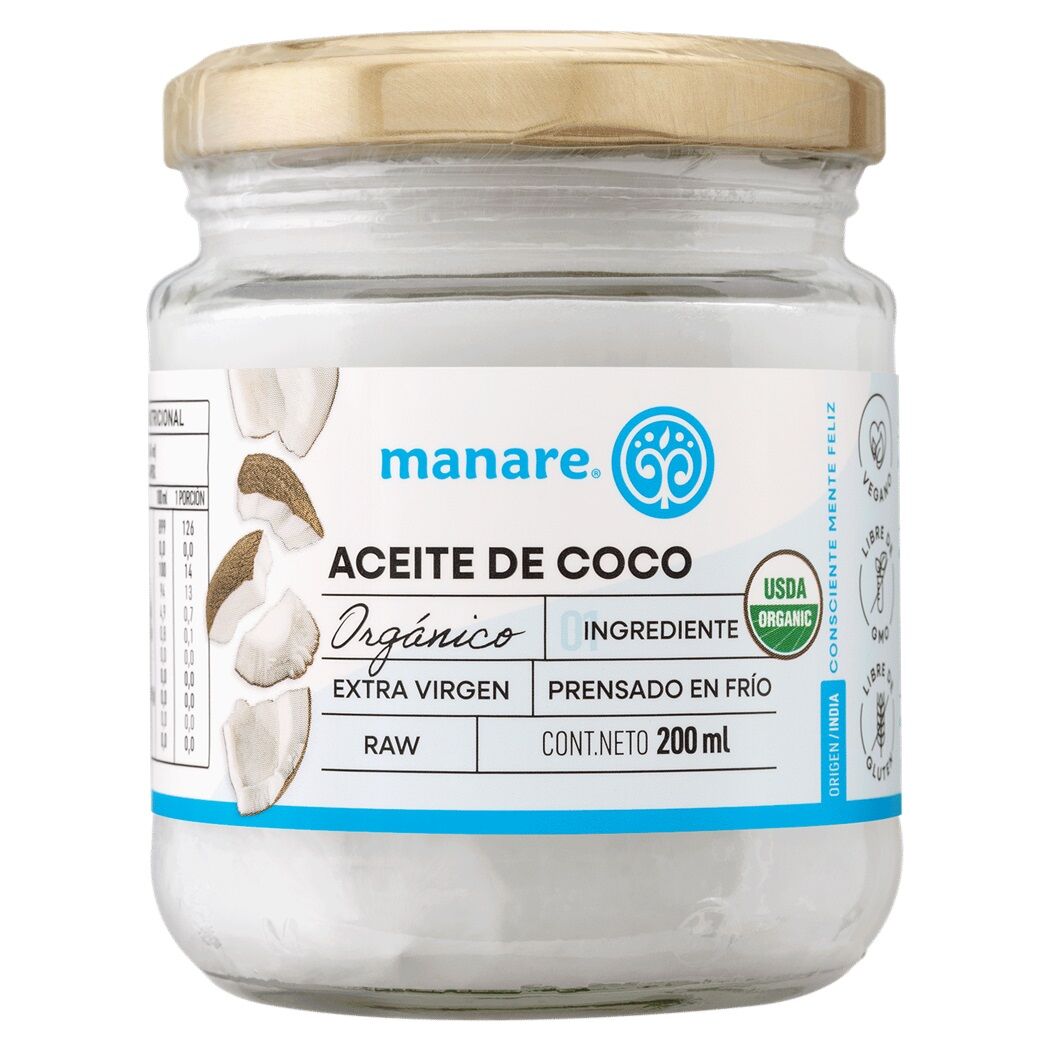 Aceite de Coco Orgánico Manare 200ml