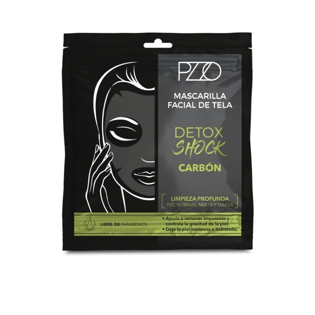 Mascarilla Tela Petrizzio Carbon Detox Shock 1 Unidad