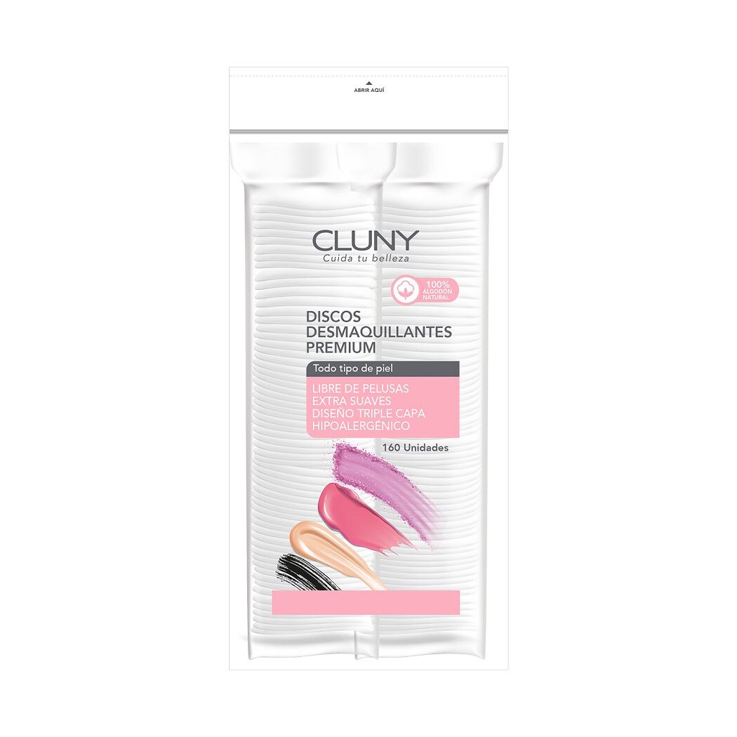 Cluny Discos Desmaquillantes Premium x160