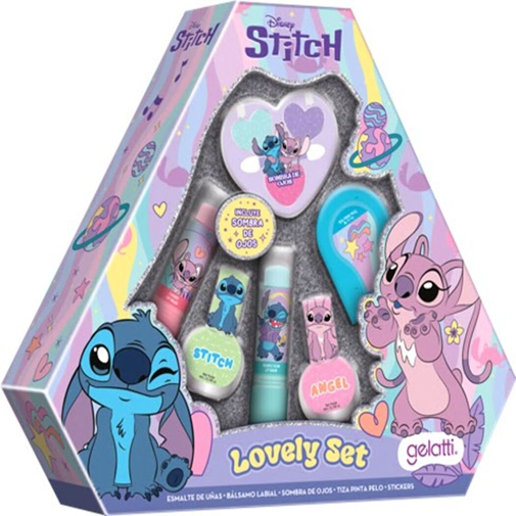 Set Maquillaje 2 Esmaltes + Lip Balm + Pinta Pelo + Sombra Stitch