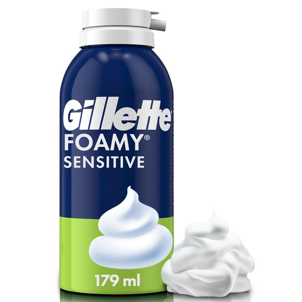 Espuma de Afeitar Gillette Foamy Sensitive Piel Sensible 179ml