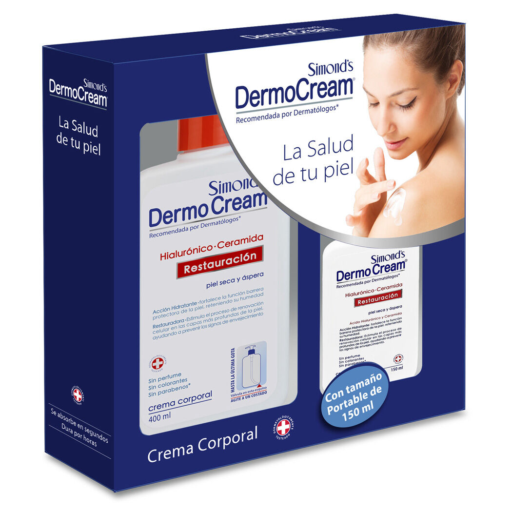 Simond's Set Crema Corporal Hialurónico Ceramidas 400ml + 150ml