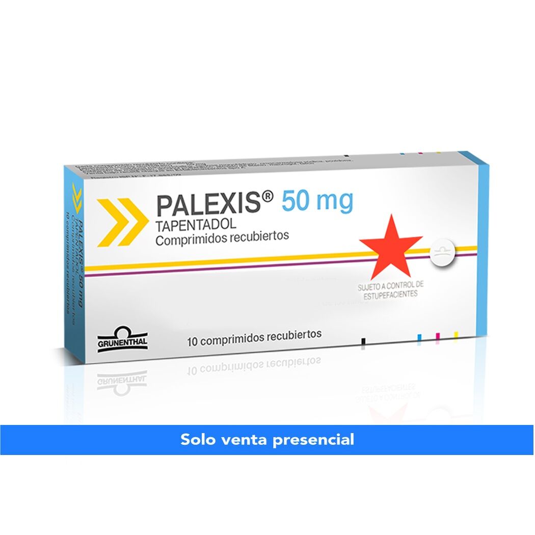Palexis Tapentadol 50mg 10 Comprimidos