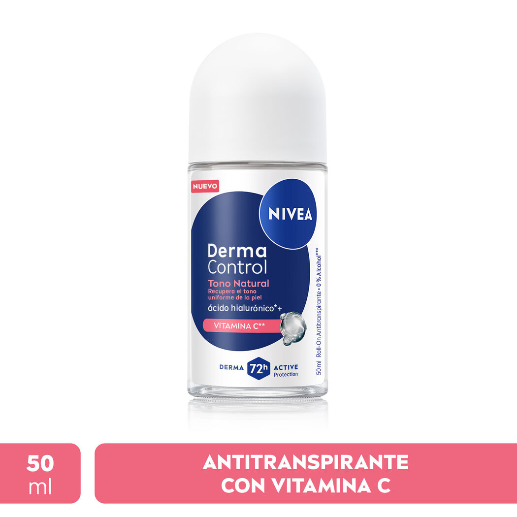 NIVEA Desodorante Derma Control Tono Natural Roll On 50ml