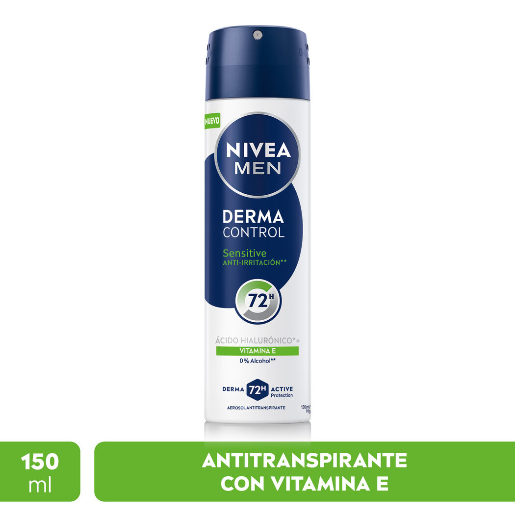NIVEA MEN Desodorante Derma Control Sensitive Spray 150ml