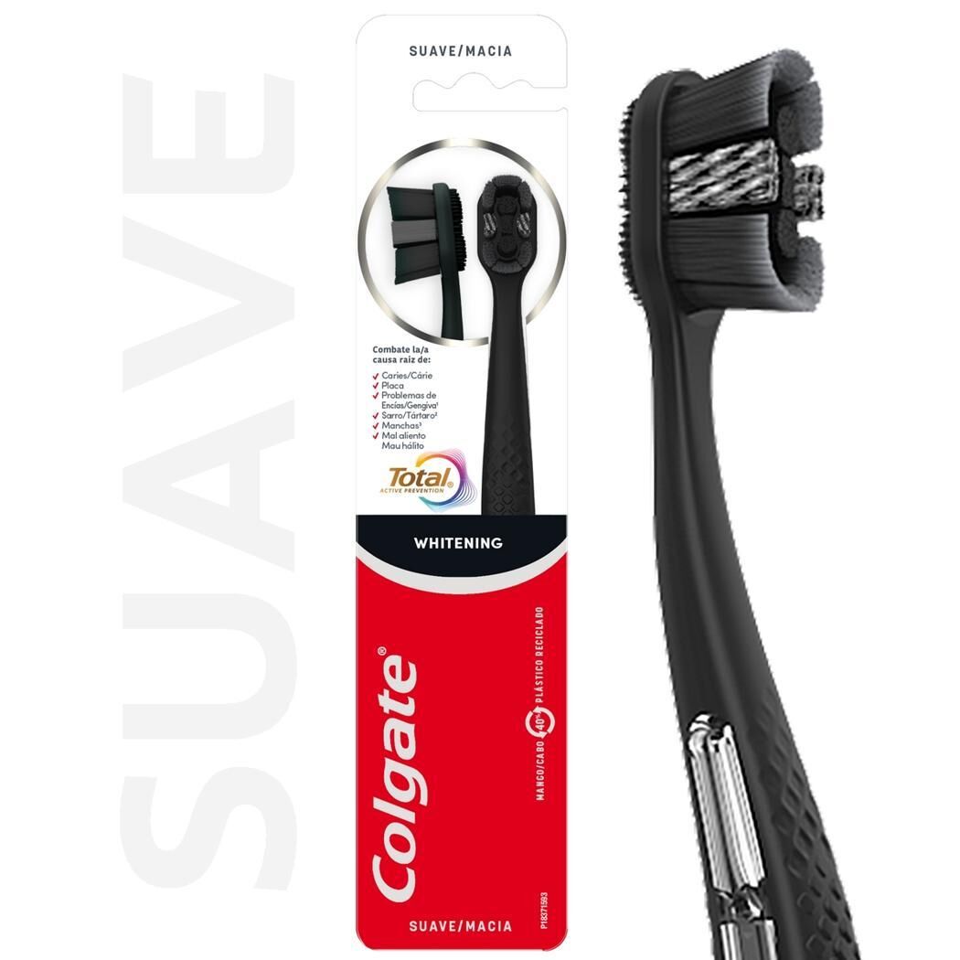 Cepillo de Dientes Colgate Total Whitening Suave 2 Unidades