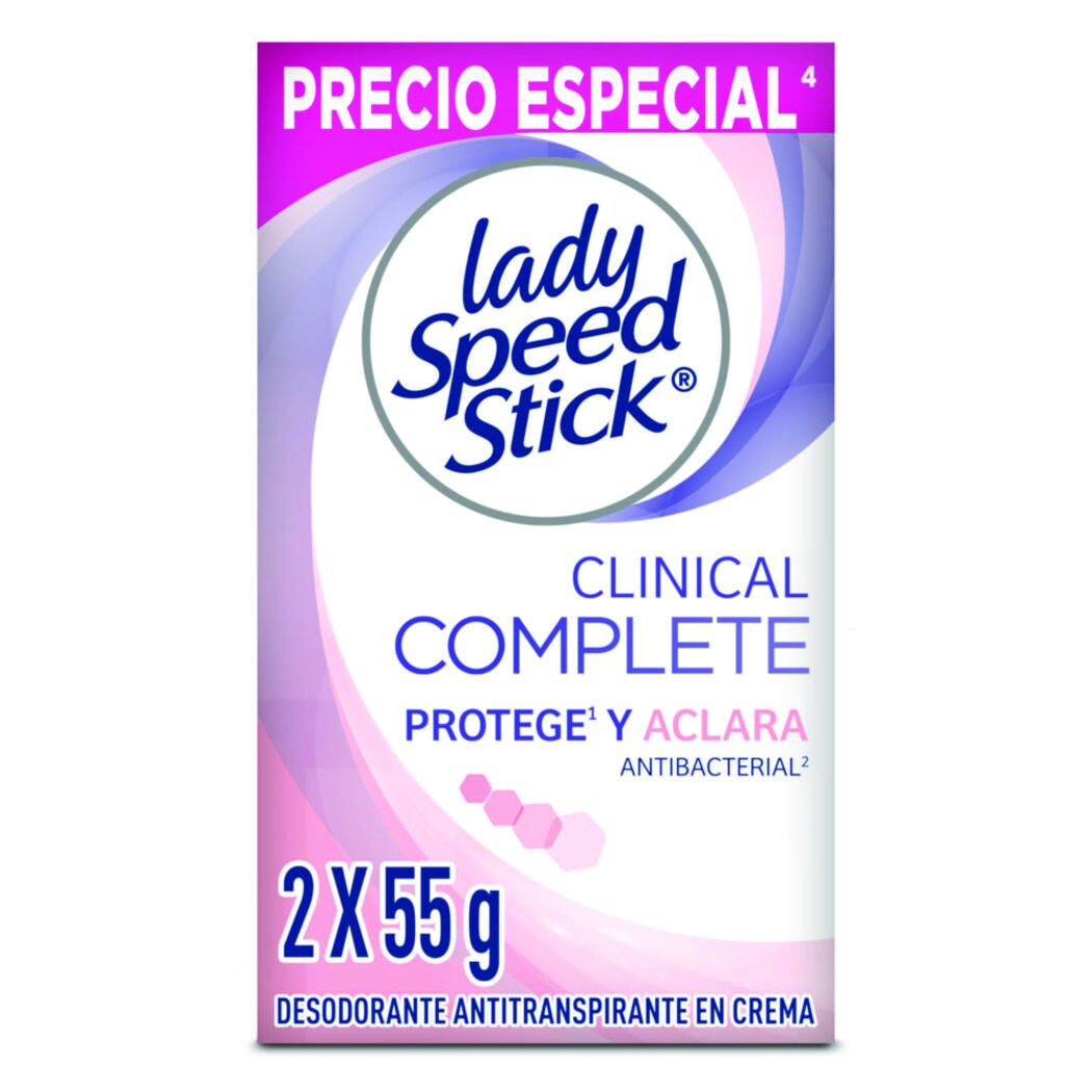 Desodorante en Barra Lady Speed Stick Clinical 2x50g