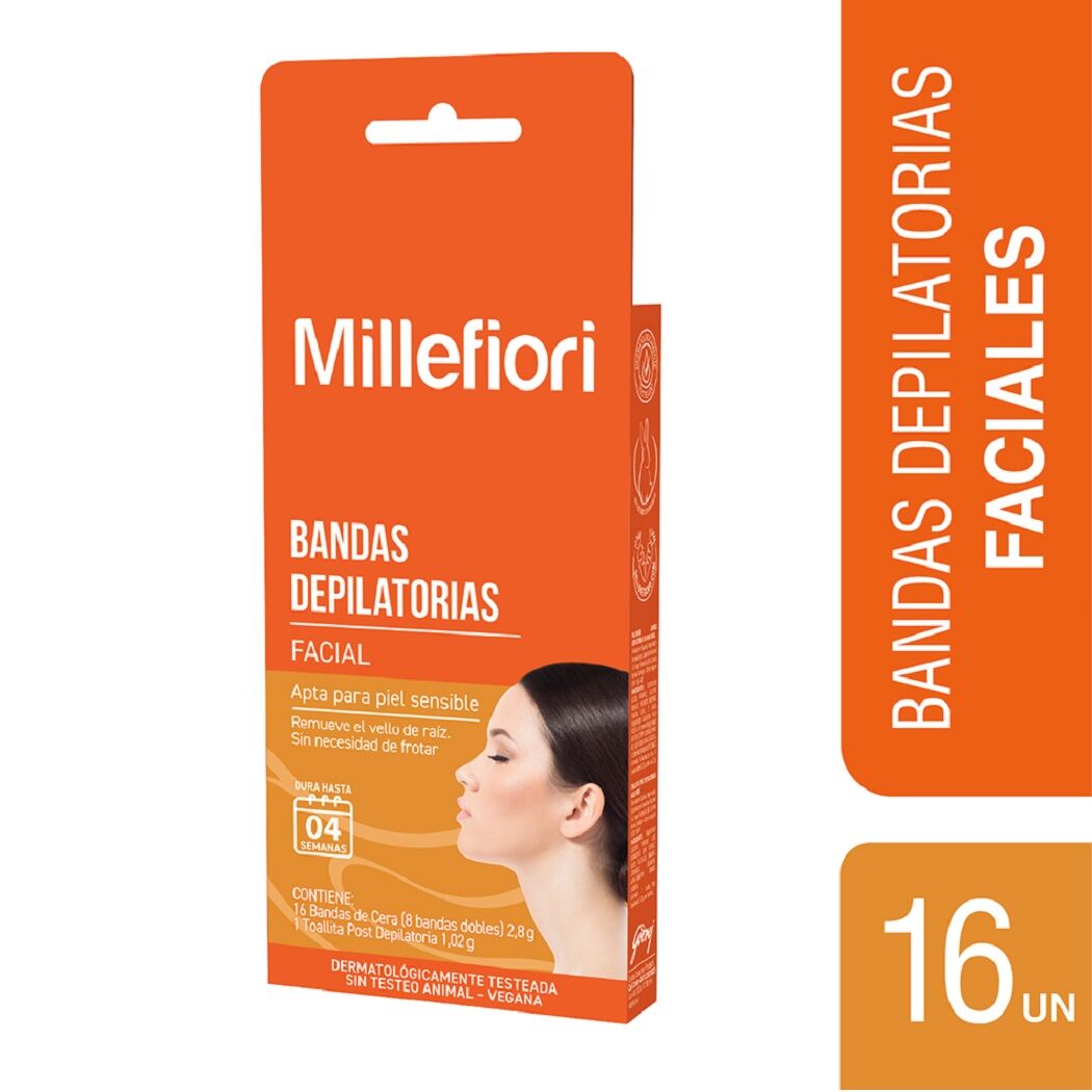 Millefiori Bandas Faciales Soft 16 Unidades