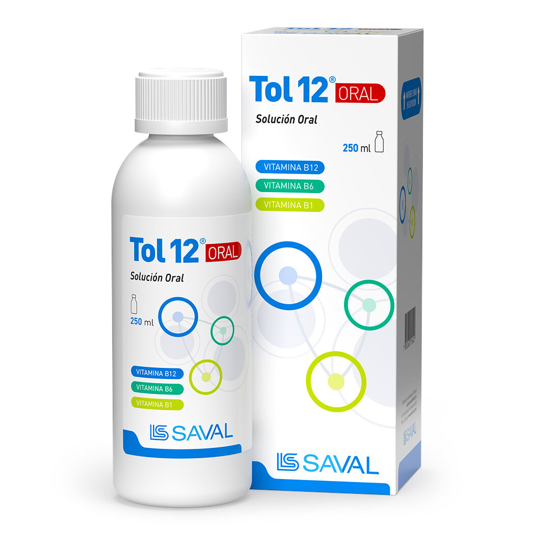 Tol 12 Vitaminas B1 / B6 / B12 Jarabe 250ml