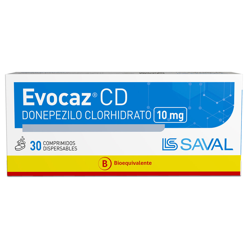 Evocaz CD Donepezilo 10mg 30 Comprimidos Dispersables