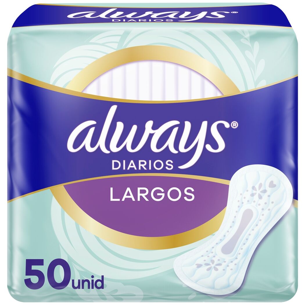 Always Diarios Largos Protección Reforzada 50 Unidades
