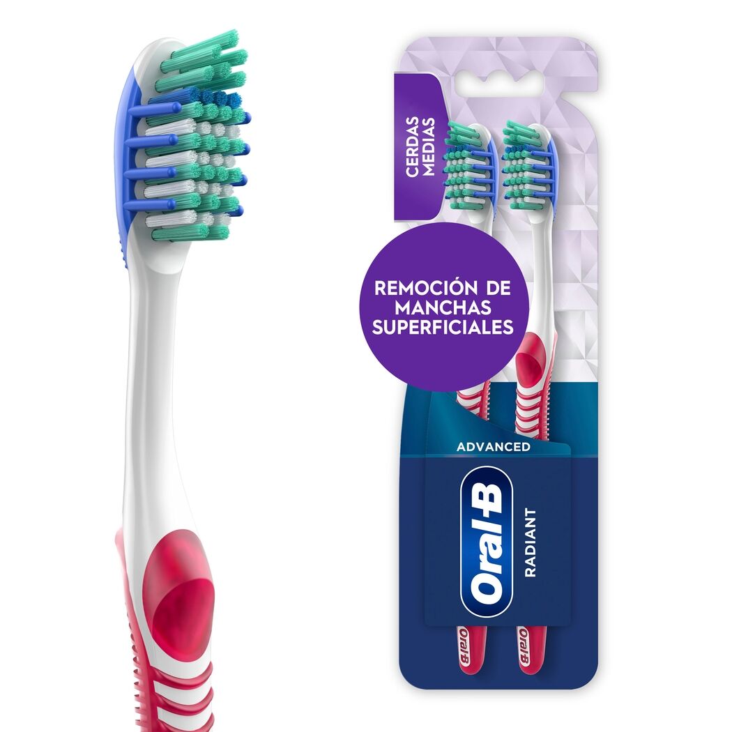 Cepillo de Dientes Oral-B 3D White Radiant 2 Unidades