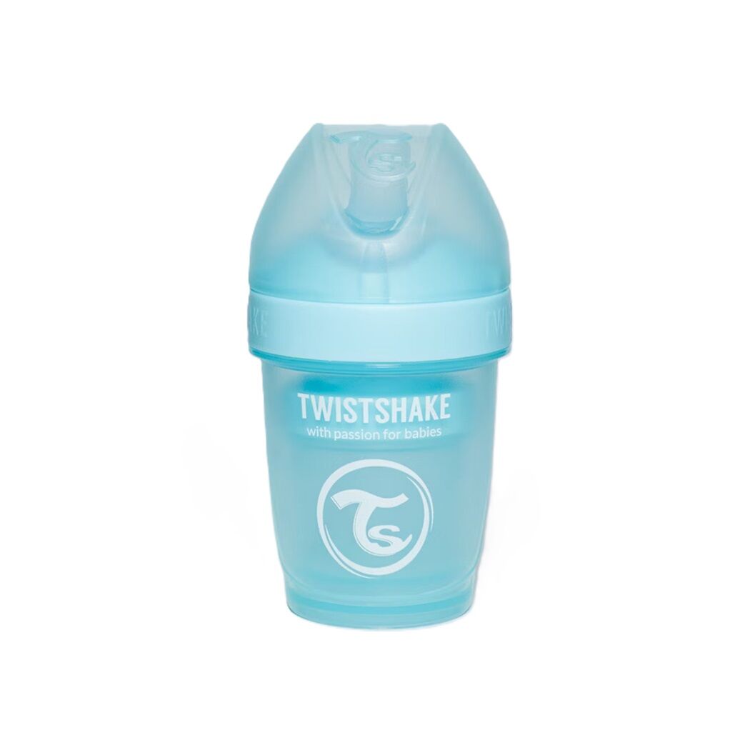 Mamadera Twistshake Double Pro Azul Pastel 180ml