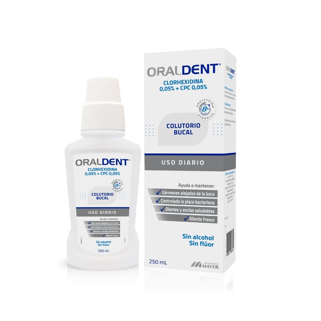 Oraldent 0,05% Enjuage Bucal Sin Flúor 250ml