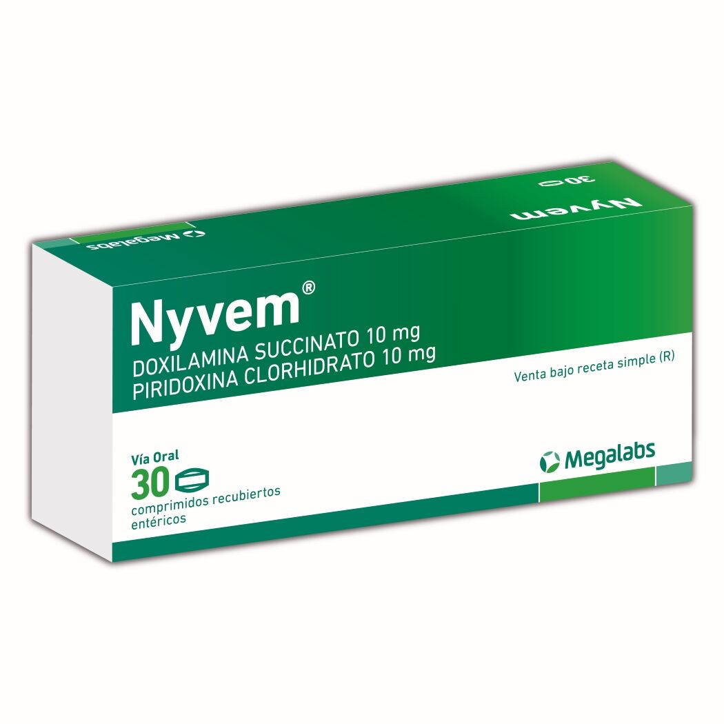 Nyvem 10mg Doxilamina / Vitamina B6 30 Comprimidos Recubiertos