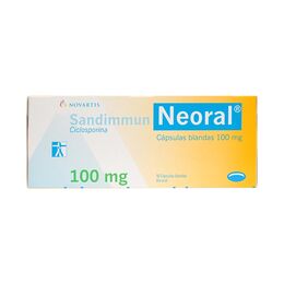 Sandimmun Neoral (R) Ciclosporina 100mg 50 Cápsulas Blandas