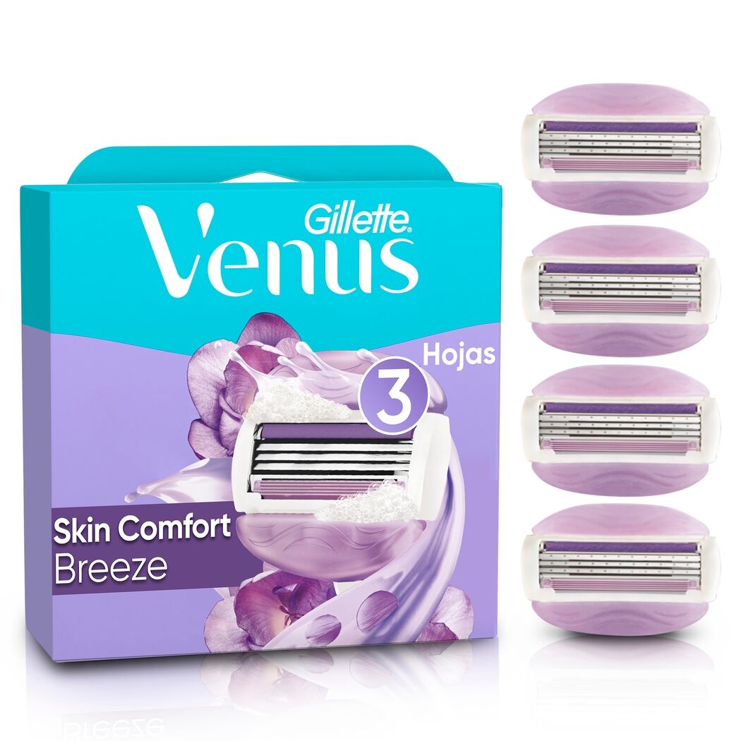 Repuestos de Afeitar Venus Breeze con Aceites Botánicos 4 Unidades