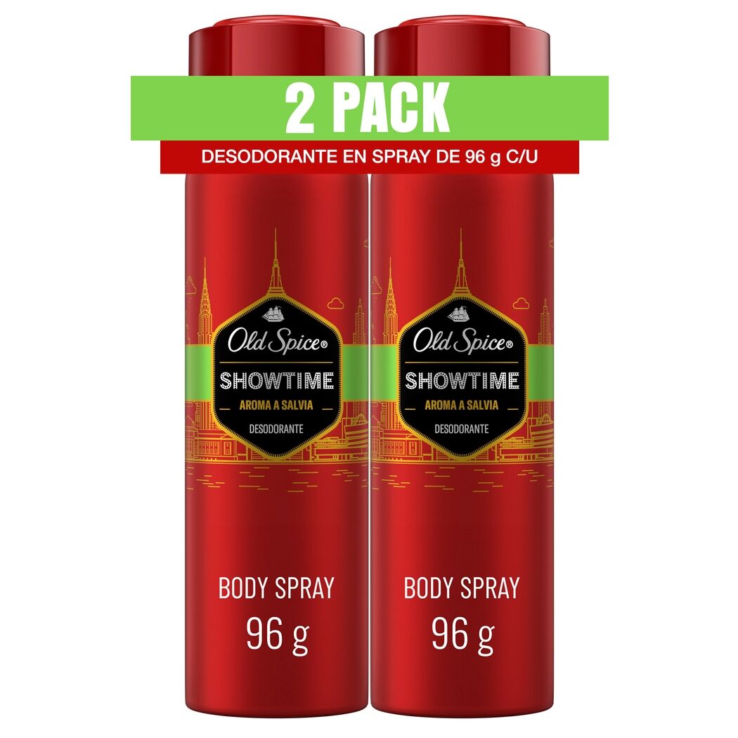 Pack Spray Desodorante Corporal Showtime 96g 2 Unidades