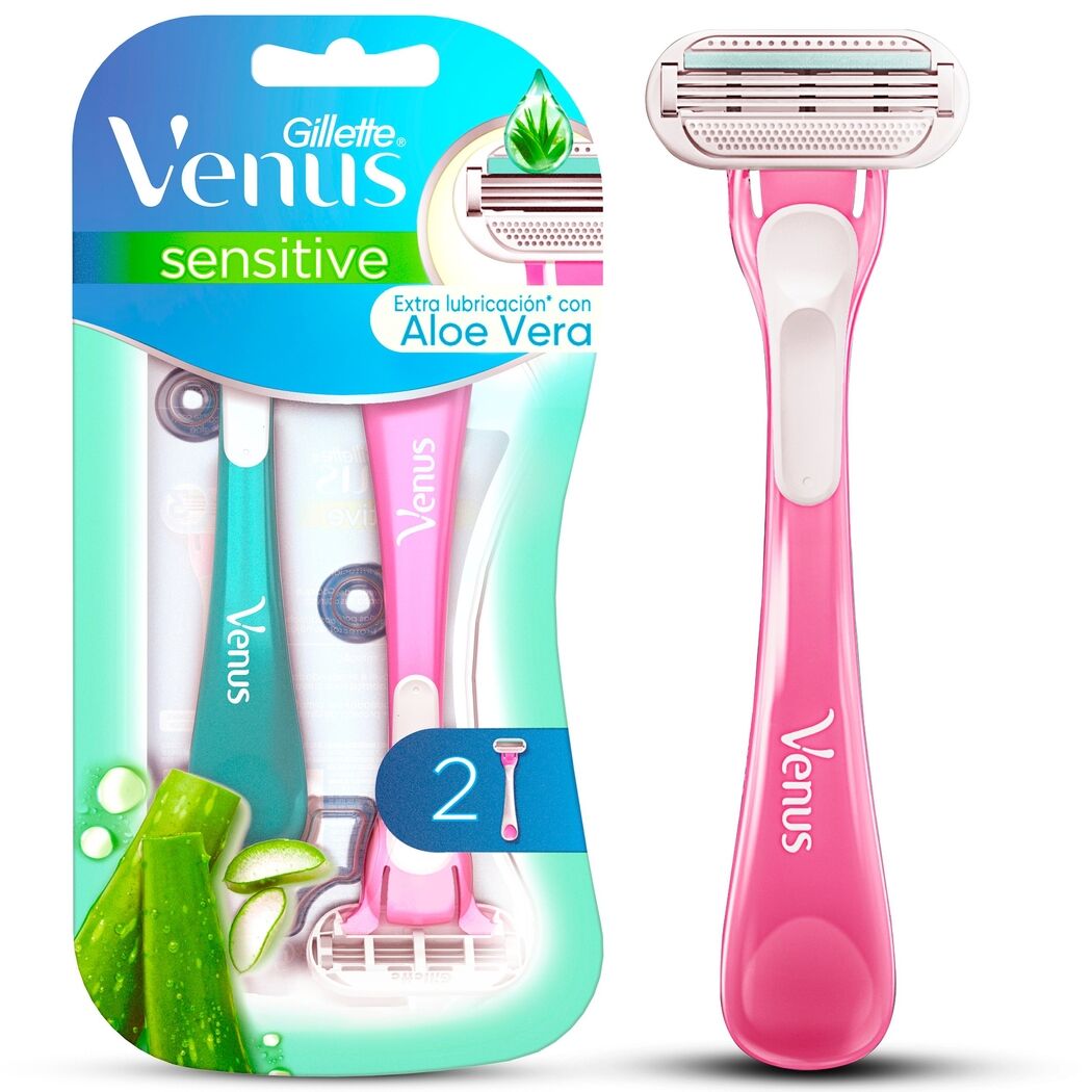 Afeitadora Desechable Venus Sensitive 2 Unidades