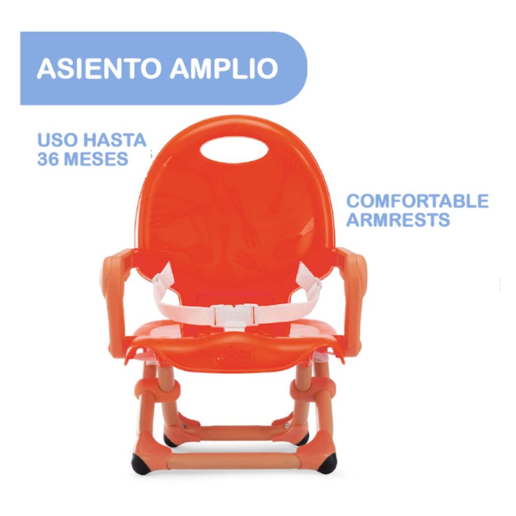 Silla de comer tipo booste Pocket Snack Poppy Red