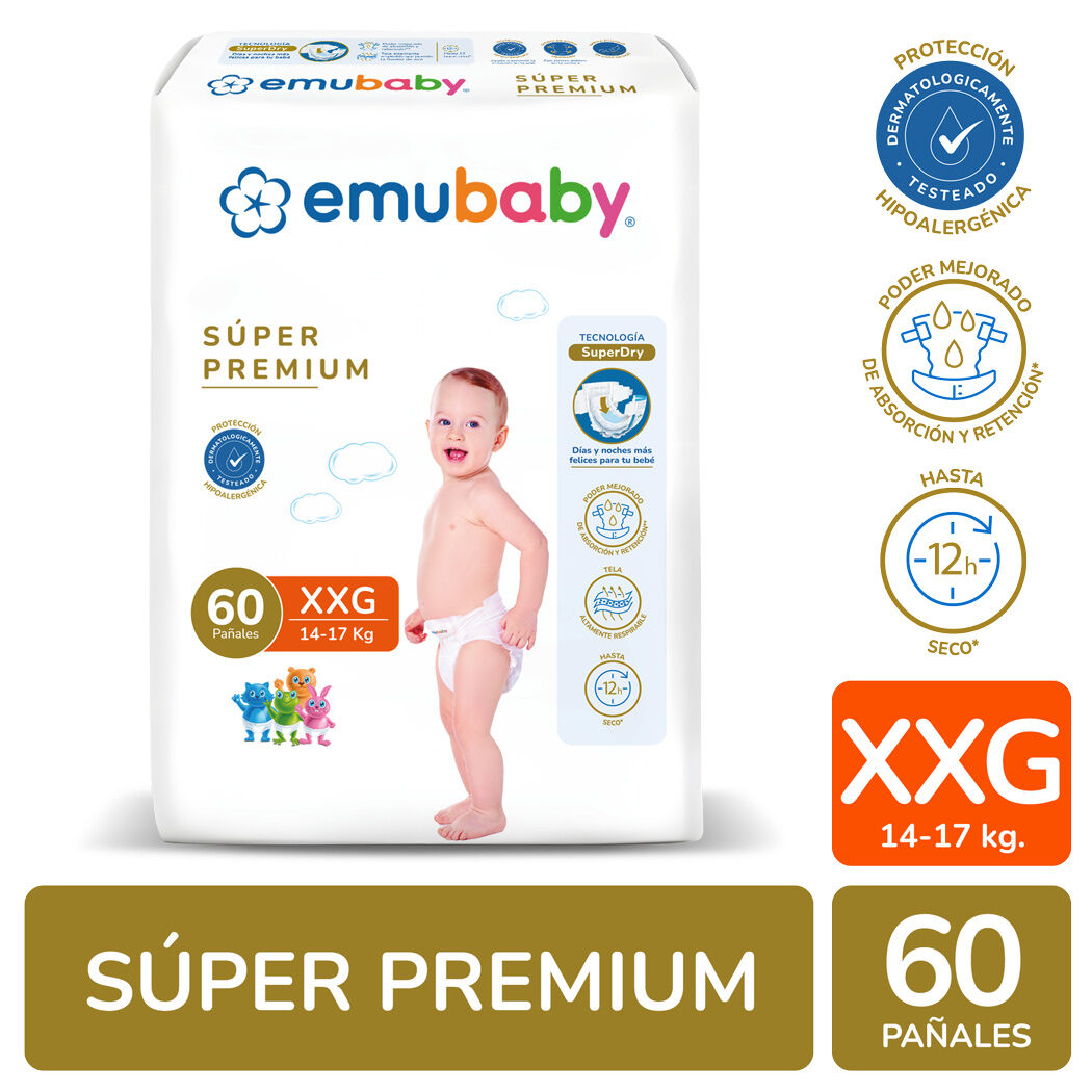 Emubaby Súper Premium XXG 60 Unidades
