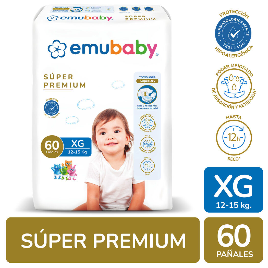 Emubaby Súper Premium XG 60 Unidades