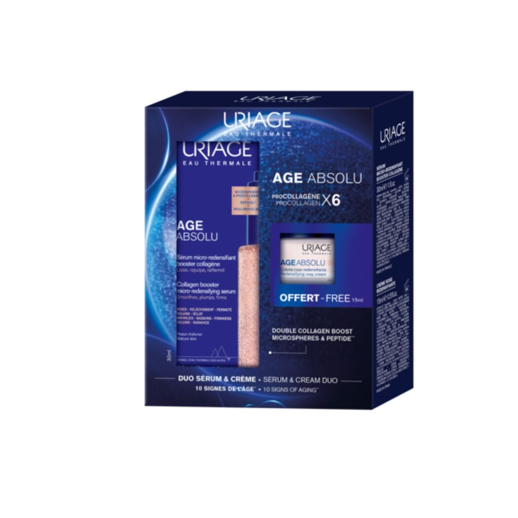 Set Serum Antiarrugas + Crema Día Age Absolu Uriage
