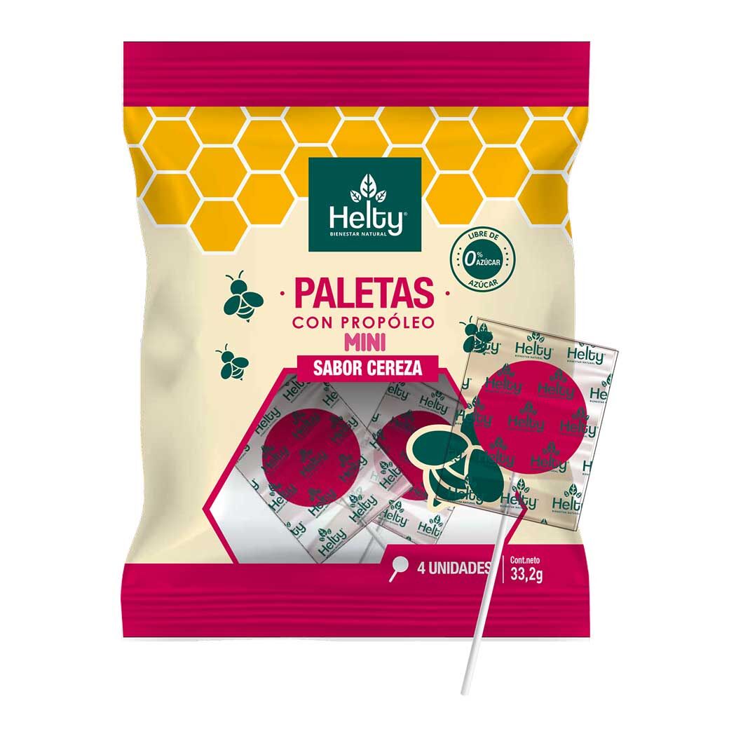 Helty Paletas Propoleo Cereza x4