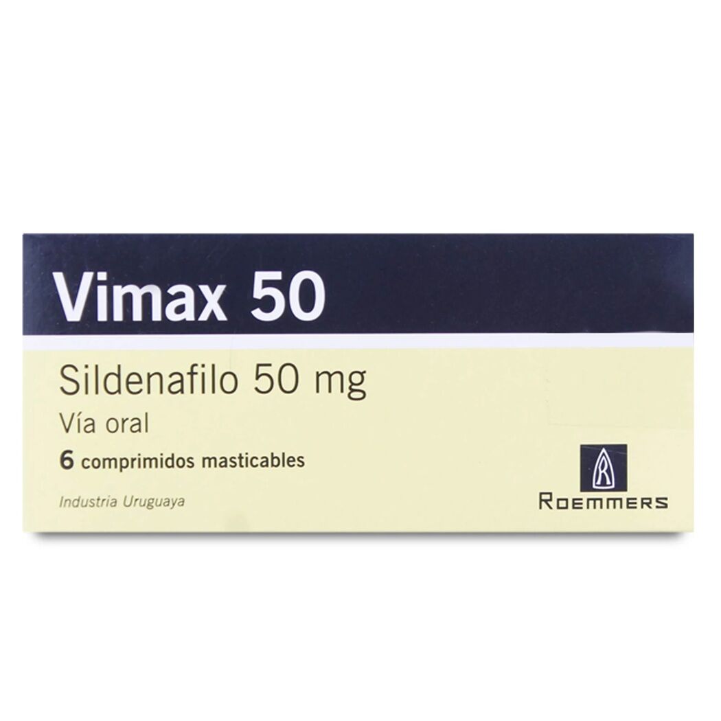 Vimax Sildenafilo 50mg 6 Comprimidos Masticables