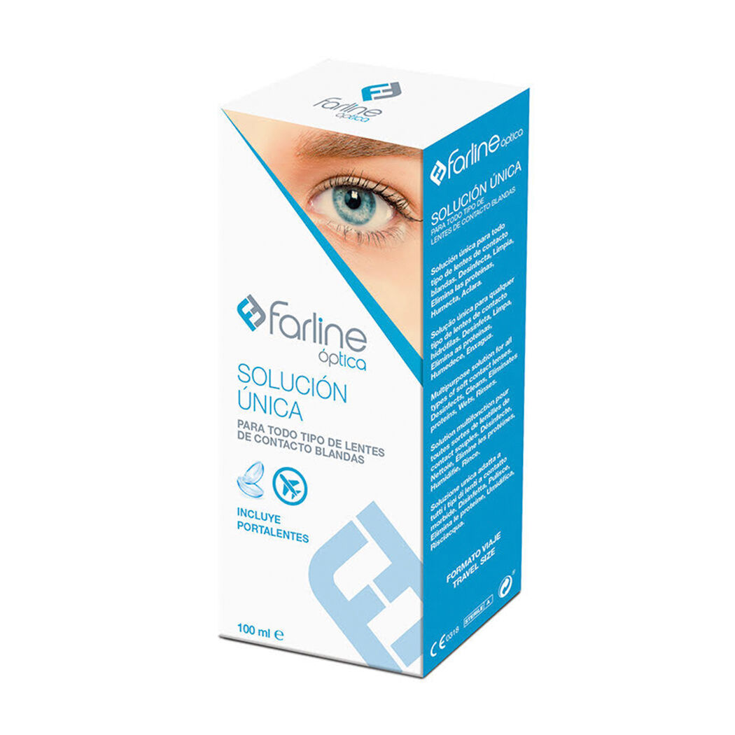 Farline Solución Única Para Lentes De Contacto 100ml