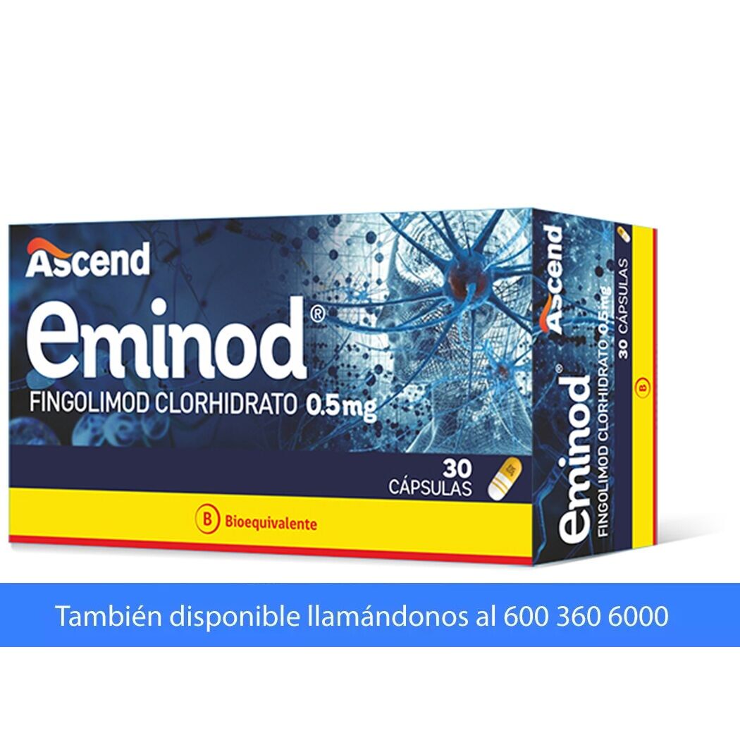 Eminod (B) Fingolimud 0.5mg 30 Cápsulas