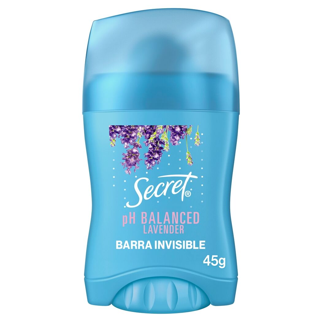 Antitranspirante en Barra Secret pH Balanced Lavander 45g