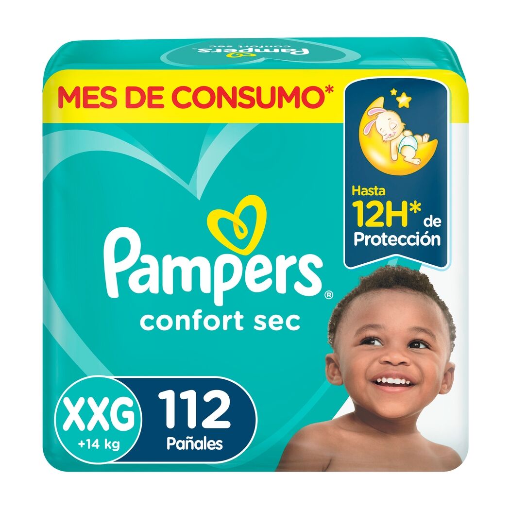 Pañales Pampers Confort Sec XXG 112 Unidades