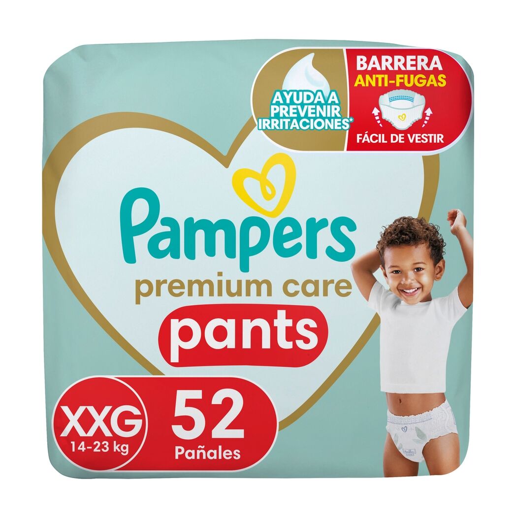 Pañales Pampers Premium Care Pants Talla XXG 52 Unidades