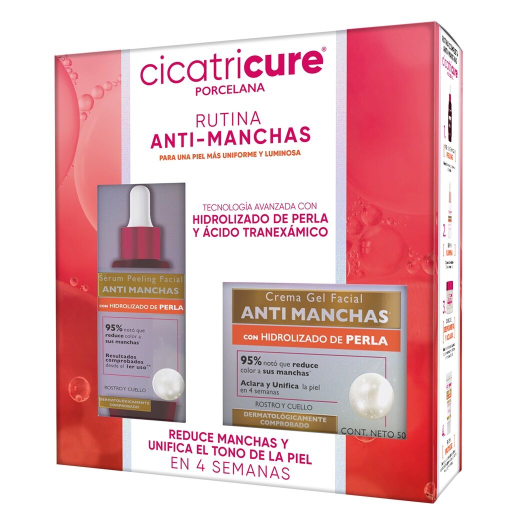 Pack Cicatricure Porcelana Sérum Peeling 30ml + Porcelana Crema Gel 50g