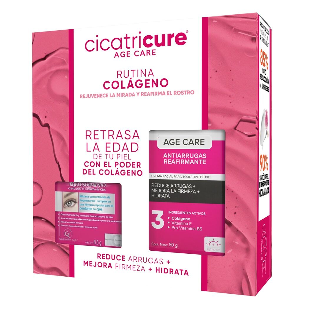 Pack Cicatricure Age Care Crema Reafirmante 50g + Contorno De Ojos 8,5g
