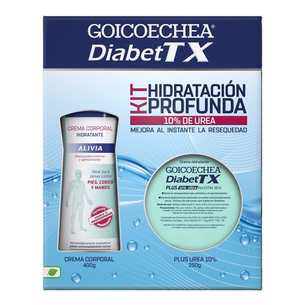 Pack Goicoechea Diabet TX Crema Corporal Hidratante 400ml + Crema Urea Plus 10% 250g