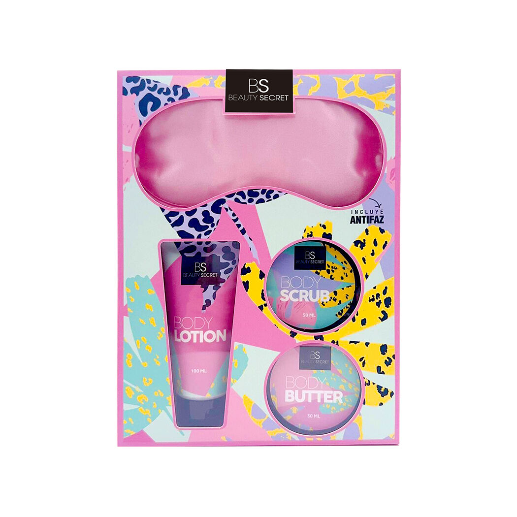 Body Lotion + Body Butter + Body Scrub + Satin Eye Patch Beauty Secret