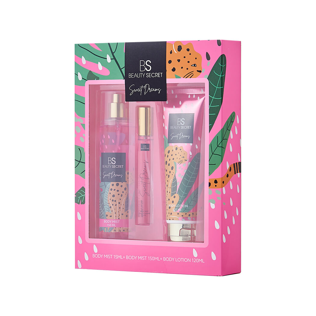 BS Beauty Secret Body Mist 150ml + Body Mist 15ml + Body Lotion 120ml Secret Sweet Dreams