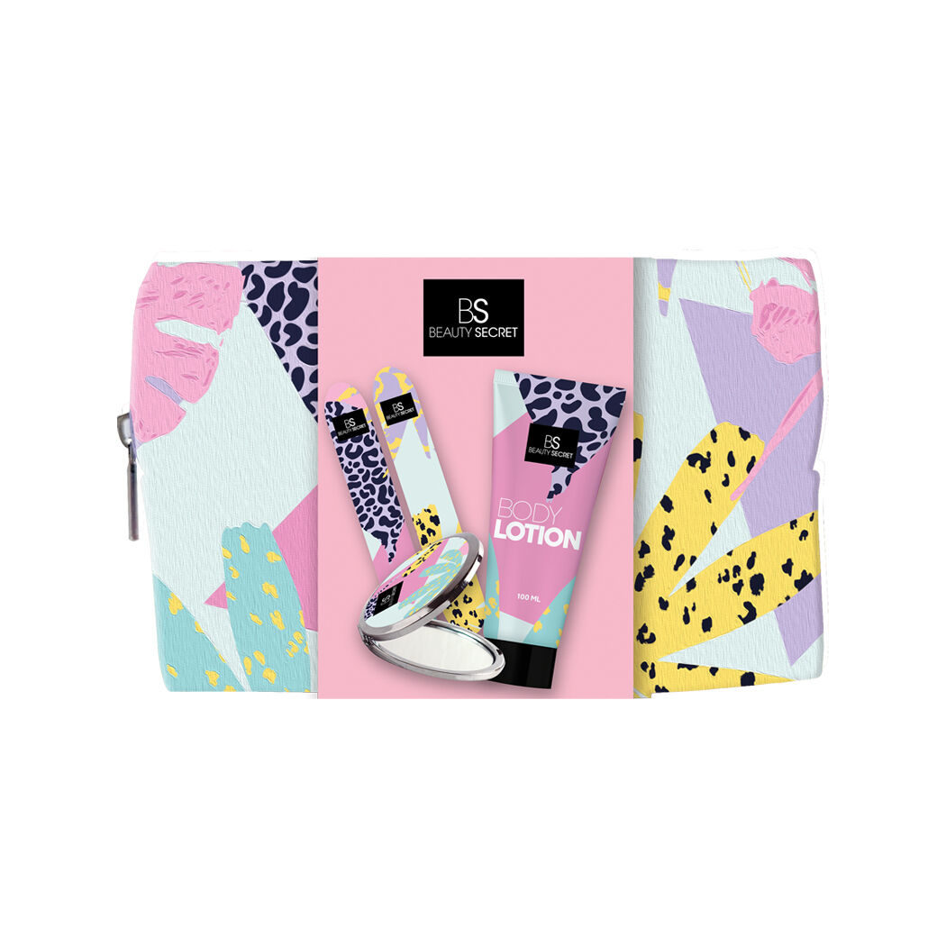 Trini Guzman x BS Beauty Secret Cosmetic Bag + Body Lotion 100ml + Pocket Mirror + 2 Nail File