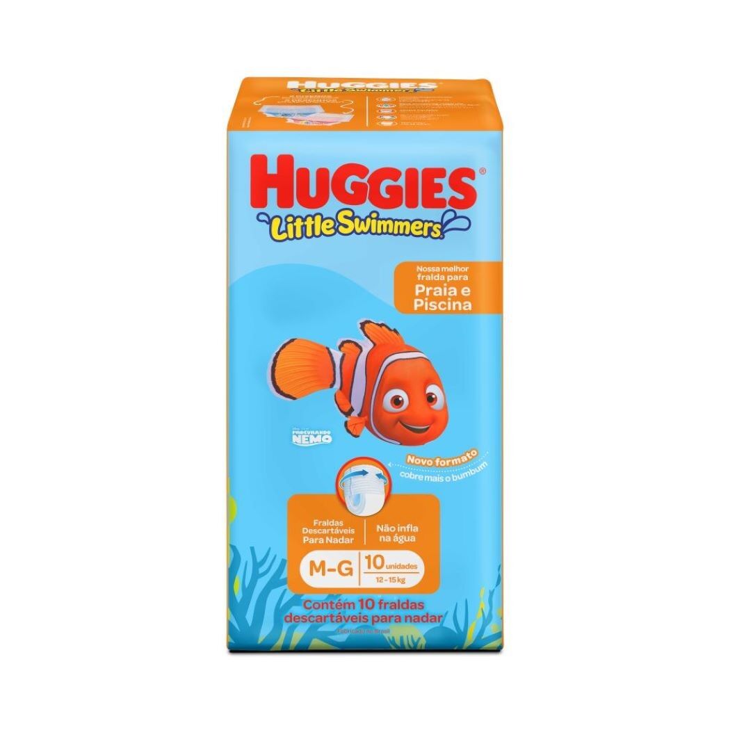 Pañales Huggies Little Swimmers M-G 10 Unidades