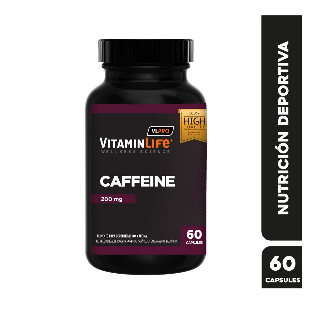 VitaminLife Cafeína 200mg 60 Tabletas