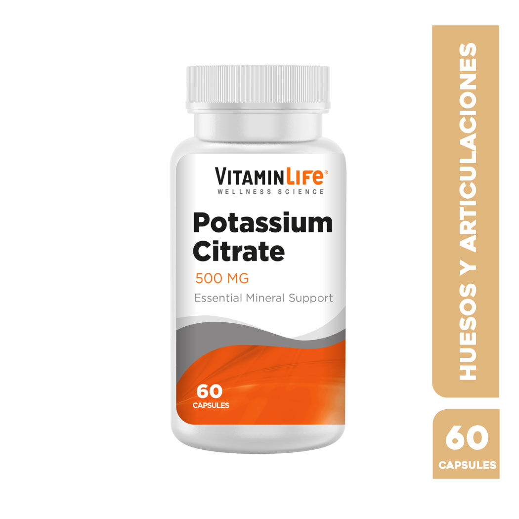 VitaminLife Potassium Citrate 500mg 60 Cápsulas